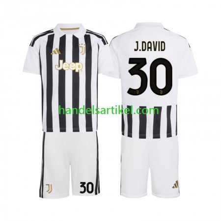 Juventus Jonathan David 30 Kinder Heim Trikotsatz 2026/27 Kurzarm Juventus Jonathan David 30 Kinder Heim Trikotsatz 2026/27 Kurzarm